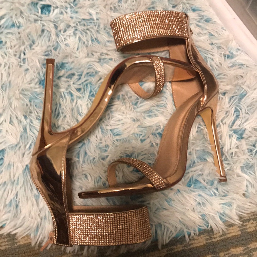 Rose gold heels